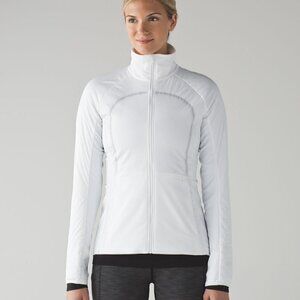 Lululemon Run For Cold Jacket- White